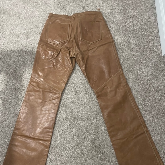 Carmel Leather Pants - Picture 3 of 4